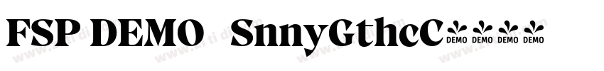 FSP DEMO   SnnyGthcC字体转换